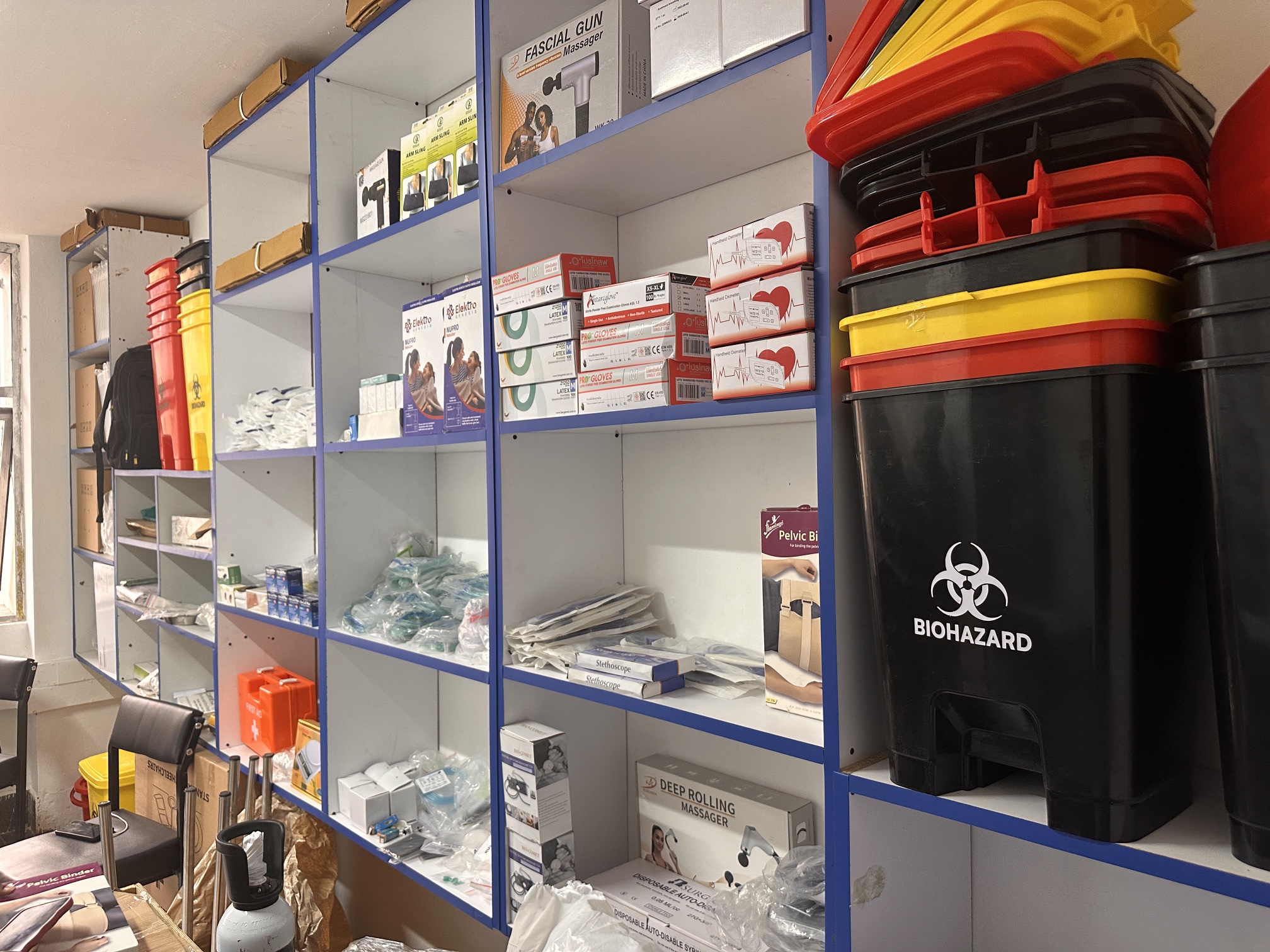 Medical consumables in stock at Jodroc Limited, Nairobi