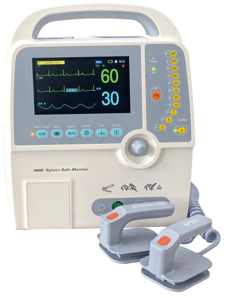 AED-tier portable defibrillator, at the lower end of the defibrillator price in Kenya