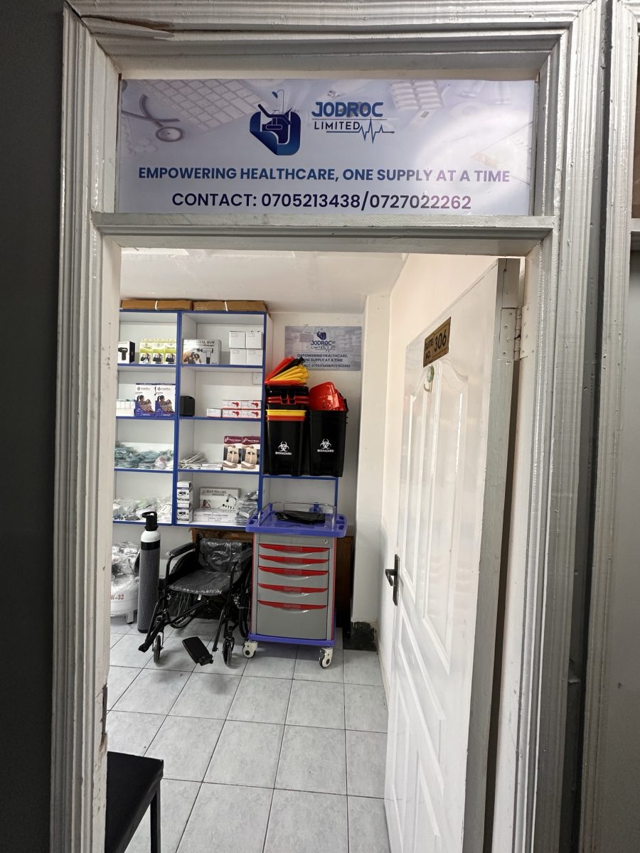 Entrance to Jodroc Limited at Suite 306, with the company sign above the door