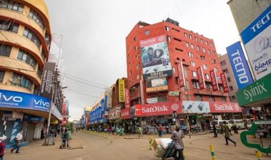 The corner building at the head of Luthuli Avenue