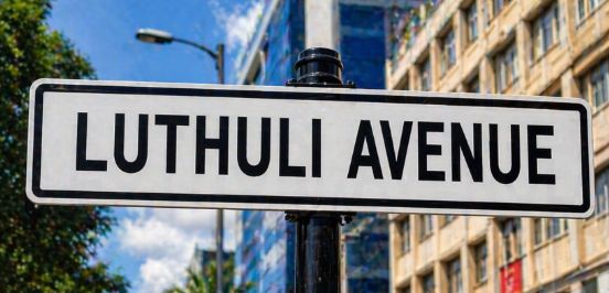 Street sign reading Luthuli Avenue